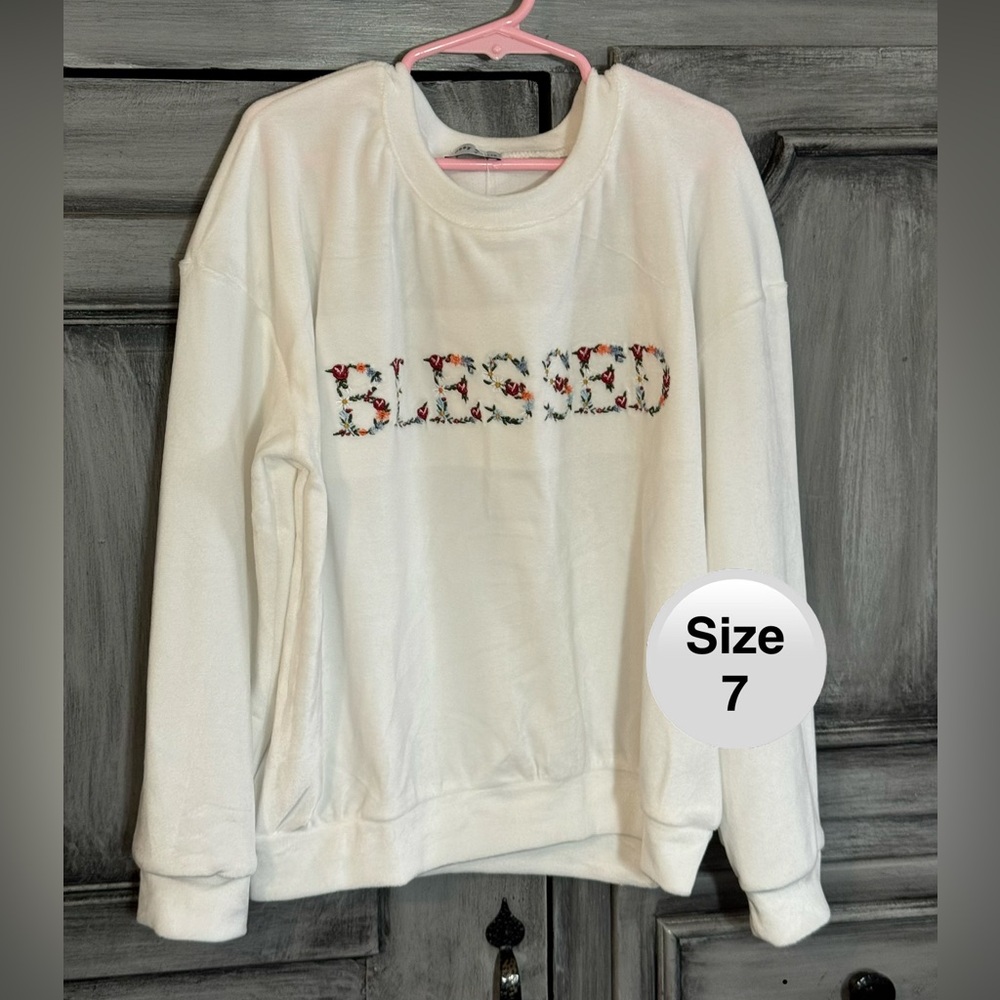 Off White 'Blessed' Velour Shirt